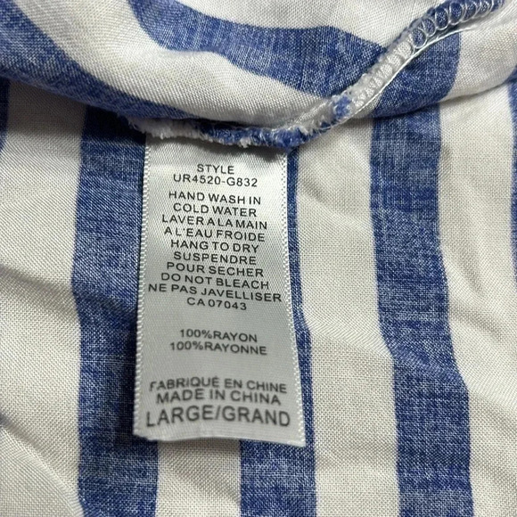 ONE CLOTHING. Dress,striped,drop waist,frill,peplum,bow,coastal,fun,EC - Picture 10 of 10